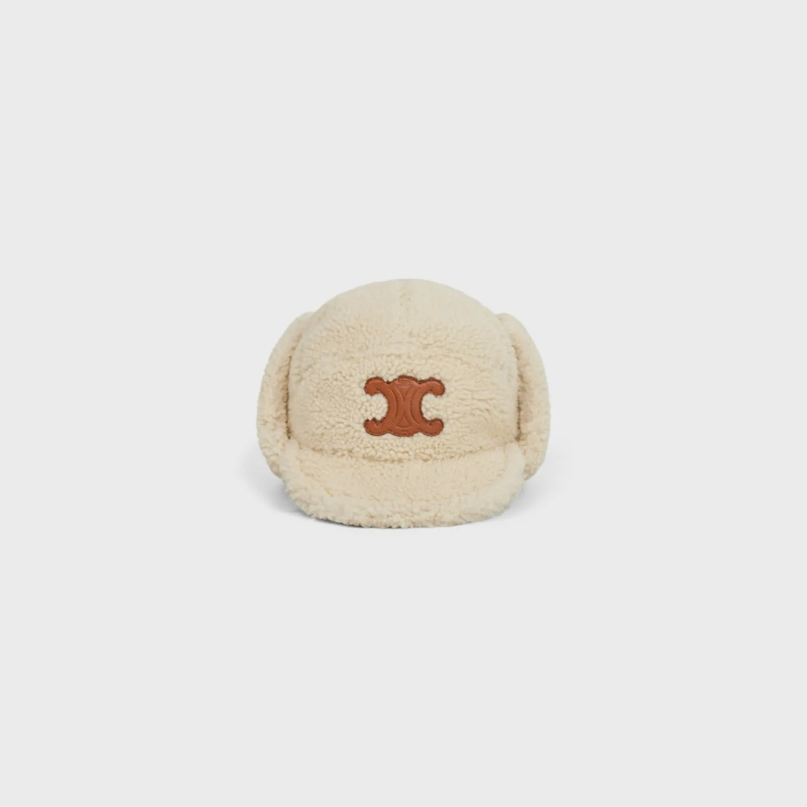 Outlet triomphe shapka in shearling Women Hats And Gloves