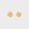 Best Triomphe Signet Earrings in Brass with Finish Women Triomphe | Categories·Earrings