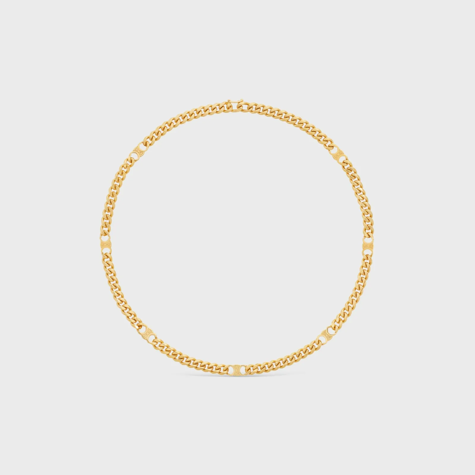 Outlet Triomphe Small Gourmette Necklace in Brass with Finish Women Triomphe | Categories·Necklaces