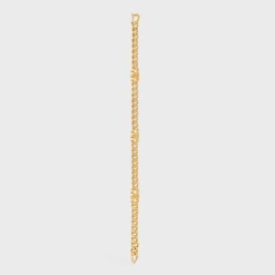 New Triomphe Small Gourmette Bracelet in Brass with Finish Women Triomphe | Categories·Bracelets