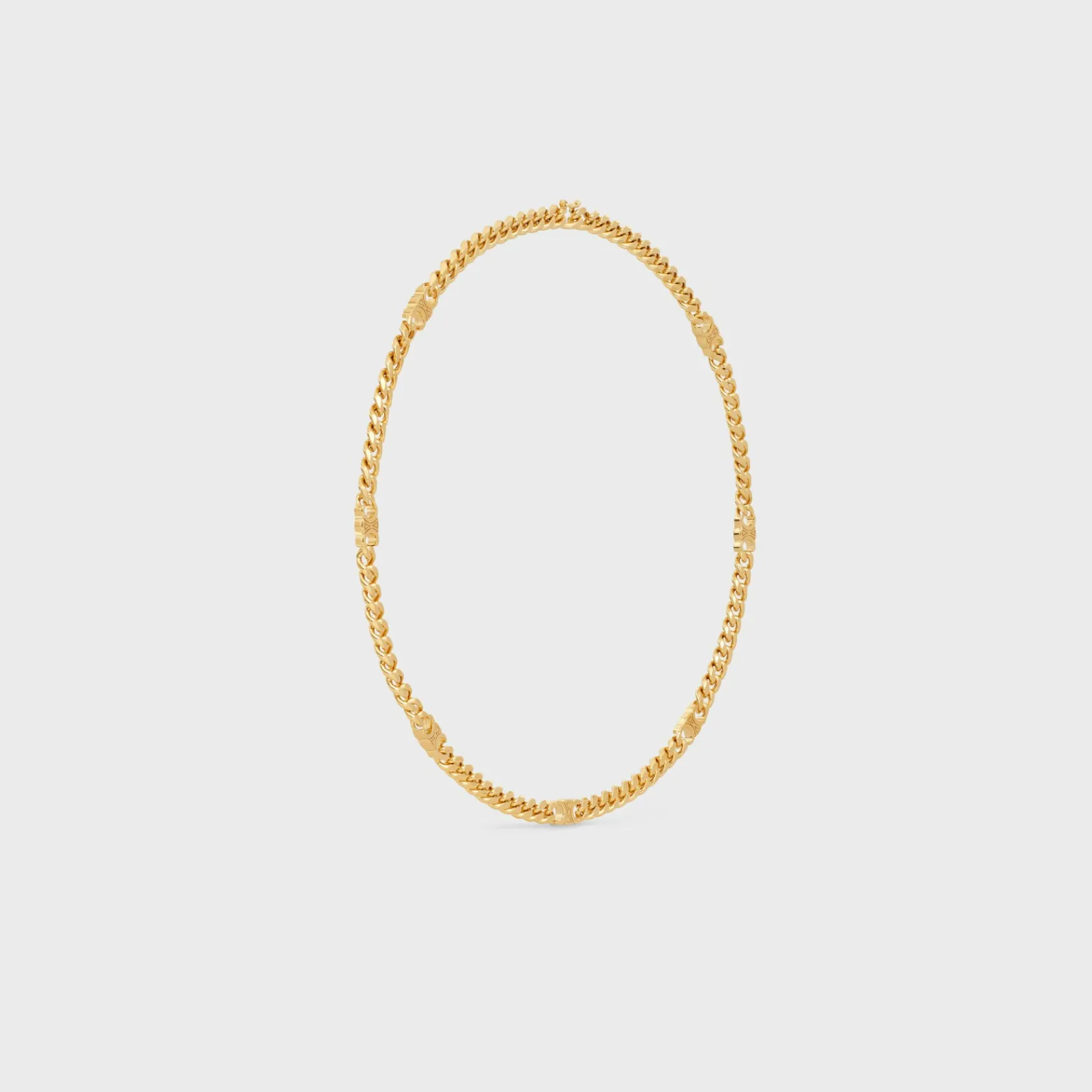 Outlet Triomphe Small Gourmette Necklace in Brass with Finish Women Triomphe | Categories·Necklaces