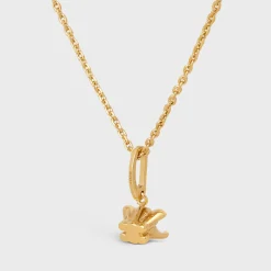 Clearance Triomphe Solitaire Necklace in Brass with Finish Women Triomphe | Categories·Necklaces