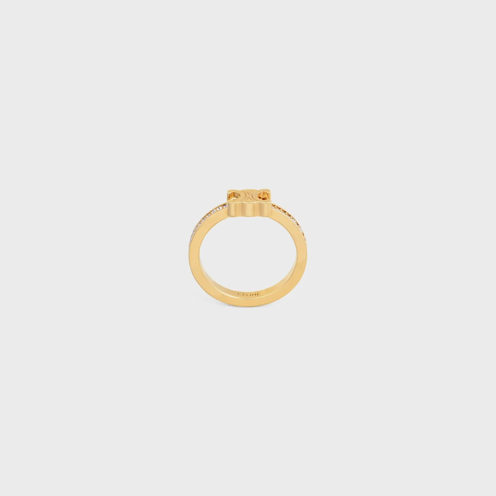 Fashion Triomphe Sparkle Ring in Strass and Brass with Finish Women Triomphe | Categories·Rings