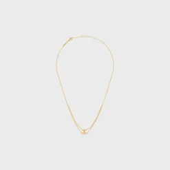 Best Triomphe Suspended Necklace in Brass with Finish Women Triomphe | Categories·Necklaces