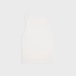Discount triomphe tank top in ribbed silk jersey Women T-Shirts And Sweatshirts