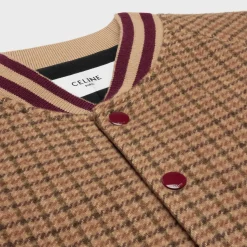Sale triomphe teddy jacket in houndstooth wool Coats & Blousons