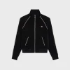 Outlet triomphe tracksuit jacket in velvet jersey T-Shirts And Sweatshirts | Coats & Blousons