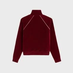 Online triomphe tracksuit jacket in velvet jersey T-Shirts And Sweatshirts | Coats & Blousons