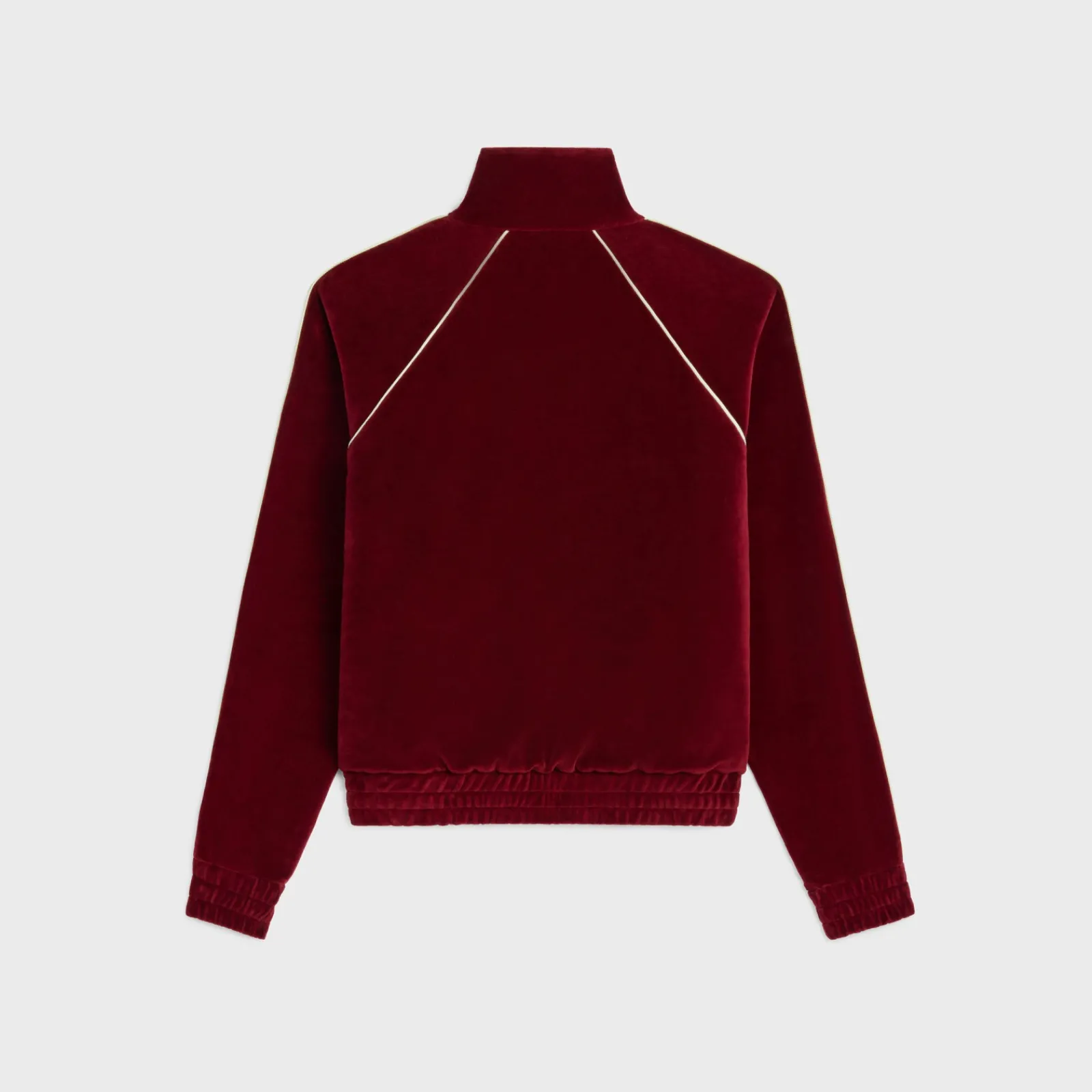 Online triomphe tracksuit jacket in velvet jersey T-Shirts And Sweatshirts | Coats & Blousons