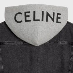 Sale trucker jacket in charcoal wash denim Coats & Blousons | Denim