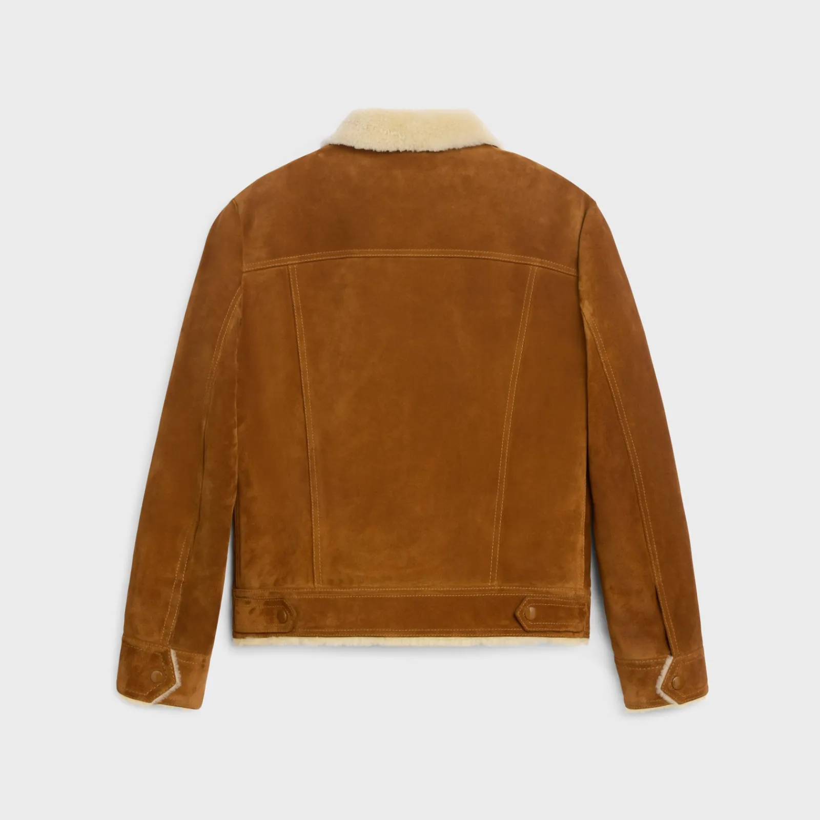 Best trucker jacket in split calfskin Coats & Blousons | Leather