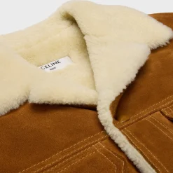 Best trucker jacket in split calfskin Coats & Blousons | Leather