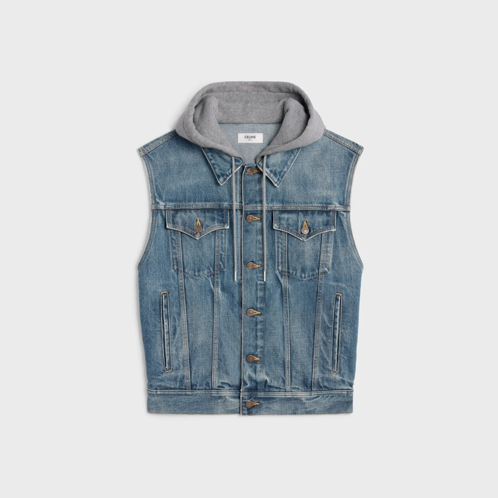 Outlet trucker jacket in union wash denim Women Jackets | Denim
