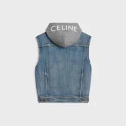 Outlet trucker jacket in union wash denim Women Jackets | Denim