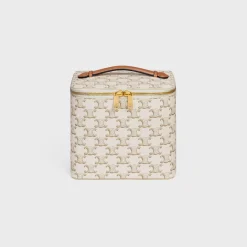 Discount Vanity Case in Triomphe Canvas and Calfskin Travel