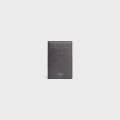 Clearance VERTICAL CARD HOLDER in Calfskin with triomphe embossed Categories·Oin And Card Holders