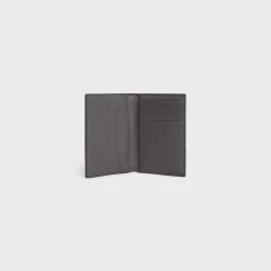 Clearance VERTICAL CARD HOLDER in Calfskin with triomphe embossed Categories·Oin And Card Holders