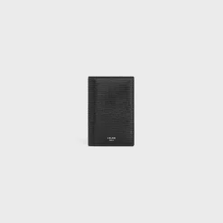 Fashion VERTICAL CARD HOLDER in LIZARD EMBOSSED CALFSKIN Essentials | Categories·Oin And Card Holders