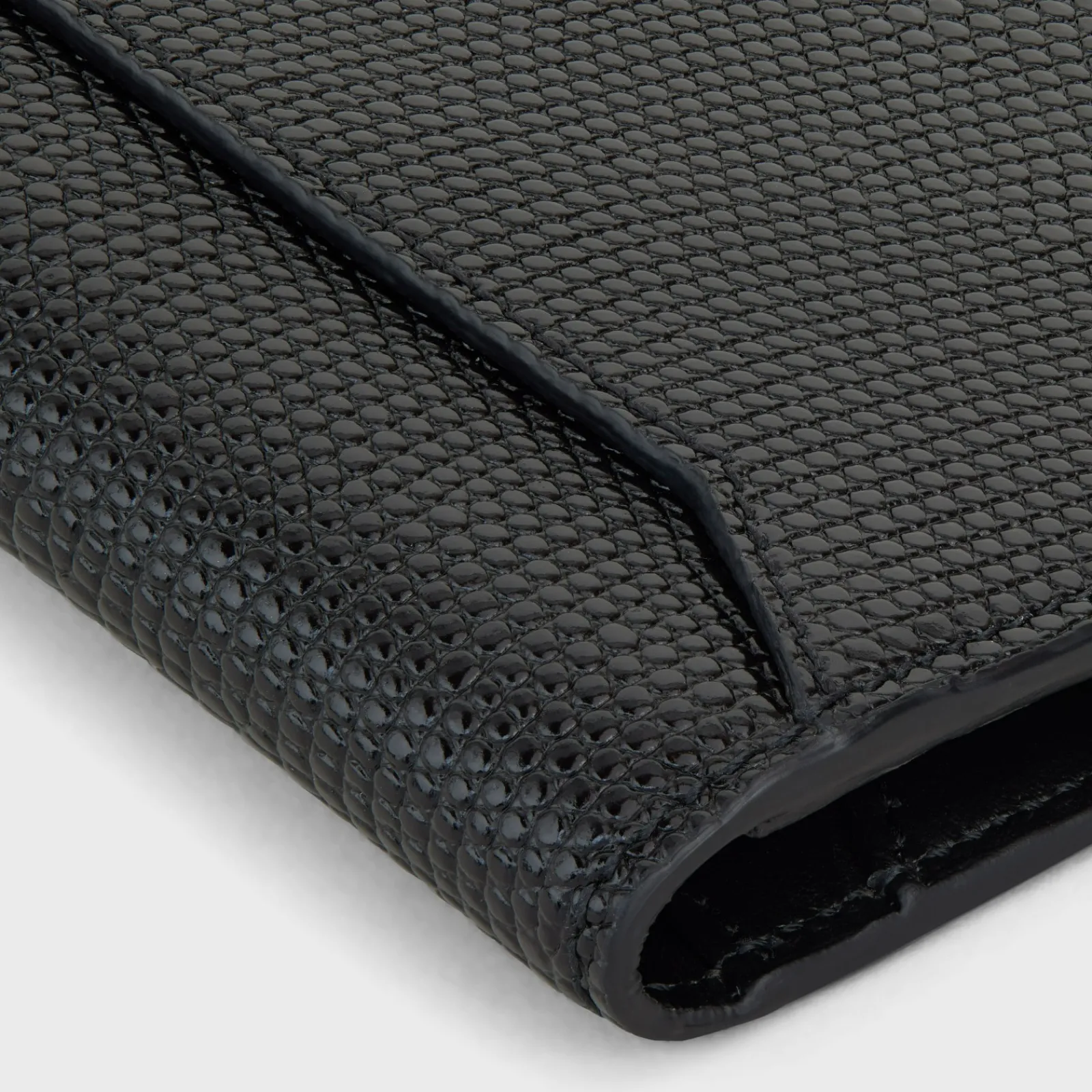 Fashion VERTICAL CARD HOLDER in LIZARD EMBOSSED CALFSKIN Essentials | Categories·Oin And Card Holders