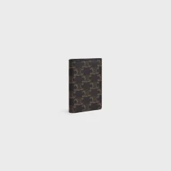 Sale VERTICAL CARD HOLDER in Triomphe Canvas Triomphe Canvas | Essentials