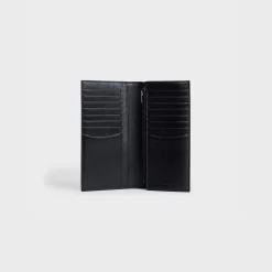 New Vertical Wallet with Coin Compartment in grained calfskin Essentials | Categories·Allets