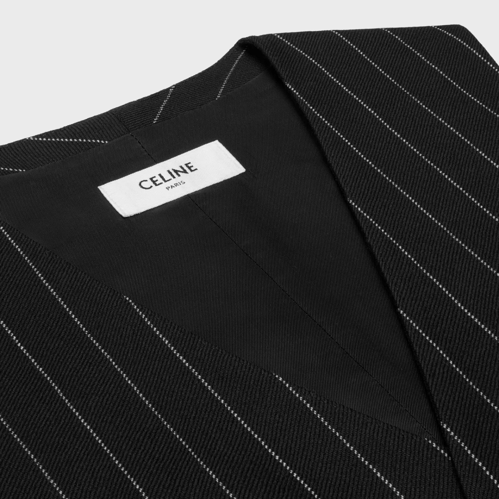 Online vest in wide pinstripe virgin wool Jackets & Trousers