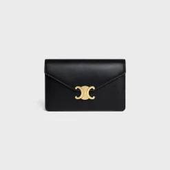 Clearance WALLET ON CHAIN MARGO in Shiny calfskin Women Margo