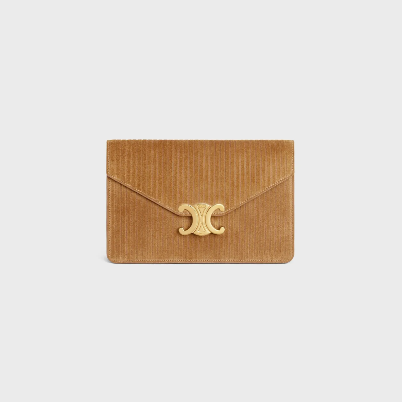 Outlet WALLET ON CHAIN MARGO in STRIPED SUEDE CALFSKIN Women Margo