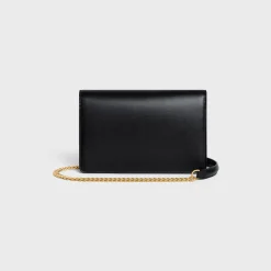 Clearance WALLET ON CHAIN MARGO in Shiny calfskin Women Margo