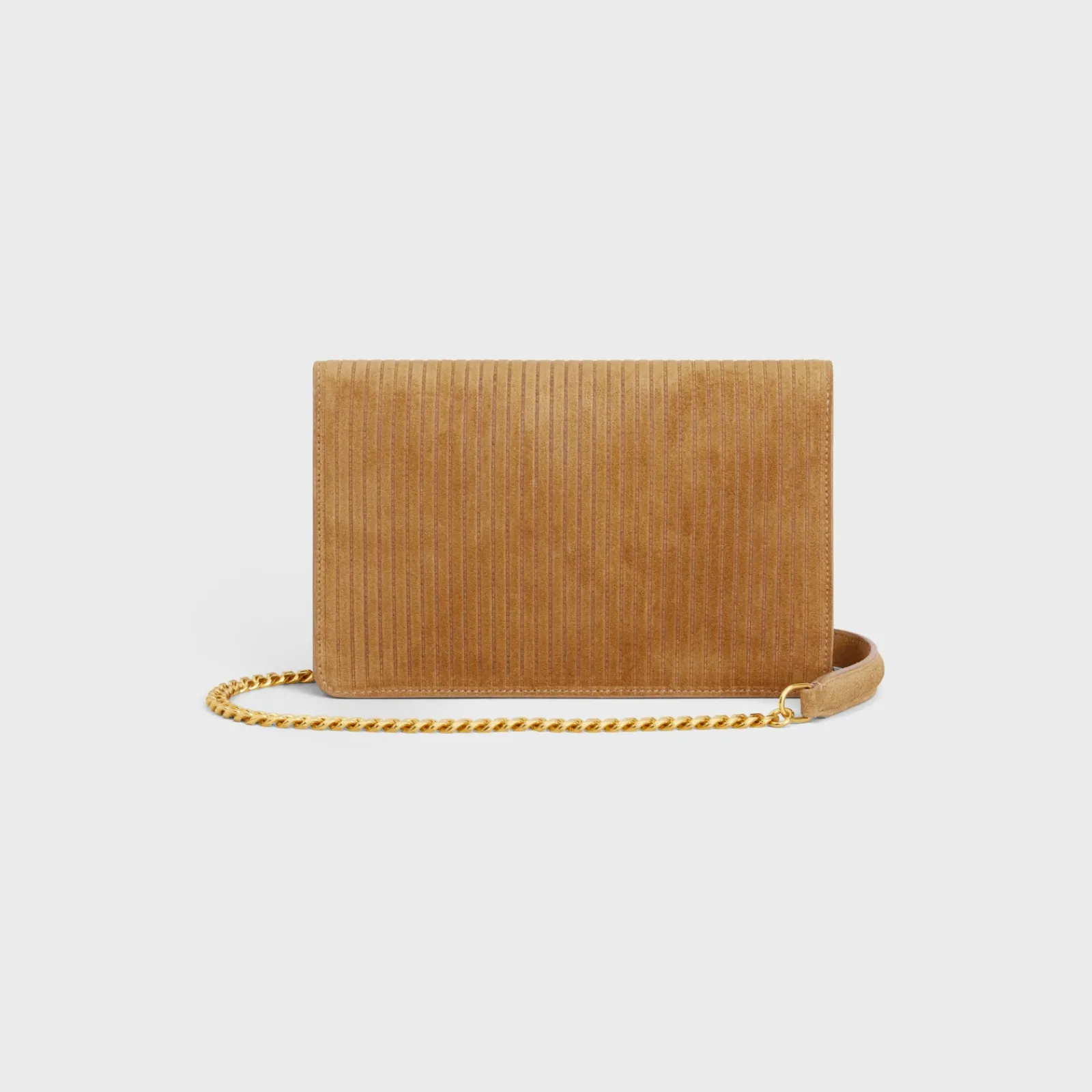 Outlet WALLET ON CHAIN MARGO in STRIPED SUEDE CALFSKIN Women Margo