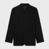 Sale wing collar jacket in diagonal wool Jackets & Trousers