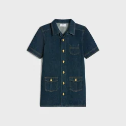 Best workwear mini dress in wash denim Women Dresses And Skirts | Denim