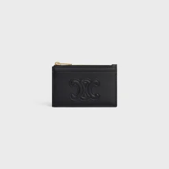 Clearance ZIPPED CARD HOLDER CUIR TRIOMPHE IN SHINY CALFSKIN Women More Lines·Cuir Triomphe | Categories·Coin And Card Holders