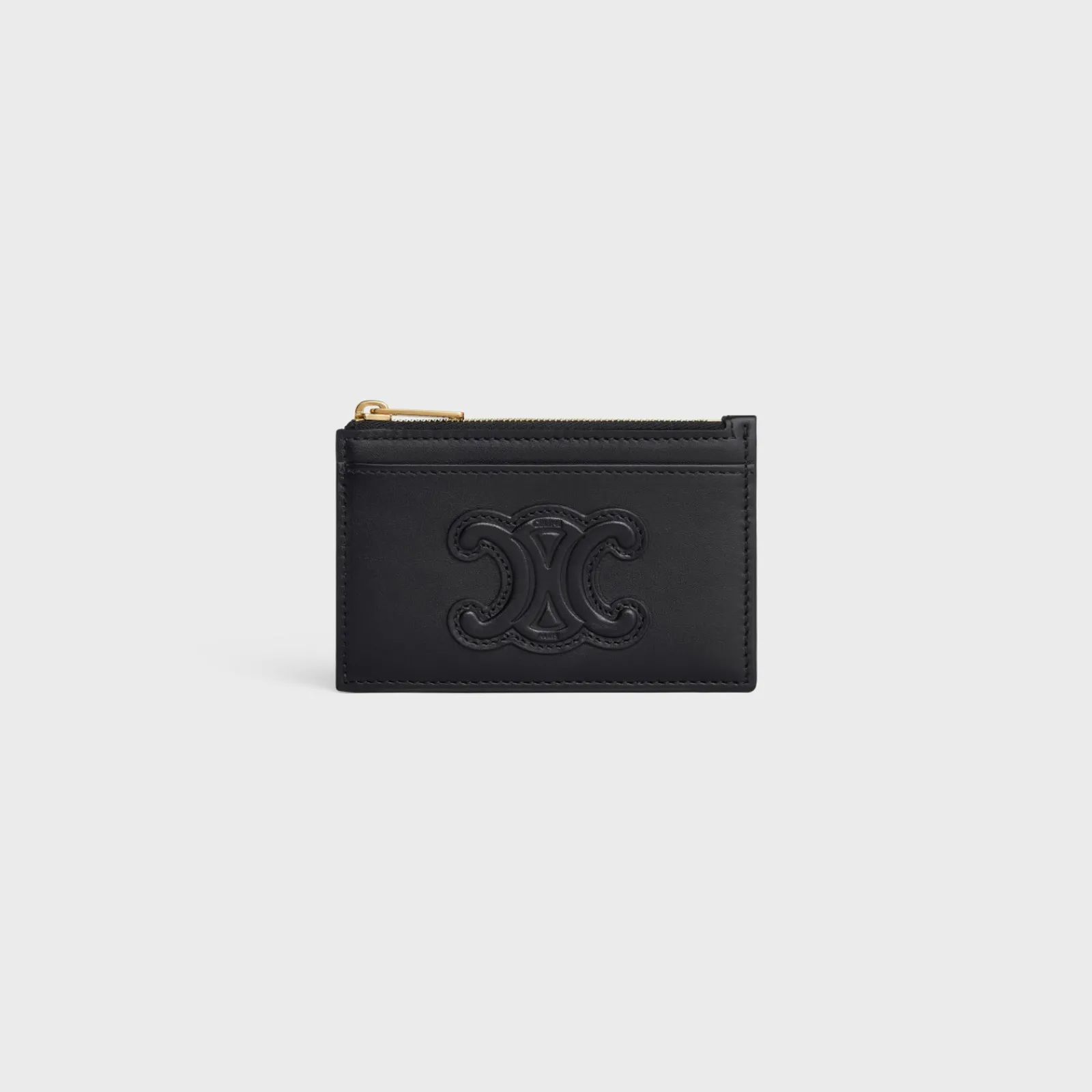 Clearance ZIPPED CARD HOLDER CUIR TRIOMPHE IN SHINY CALFSKIN Women More Lines·Cuir Triomphe | Categories·Coin And Card Holders