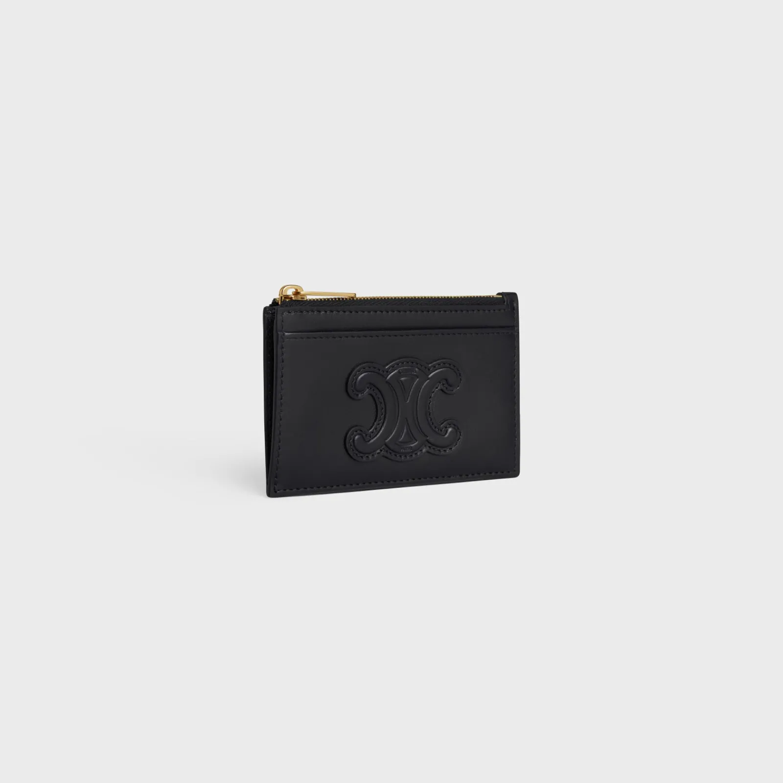 Clearance ZIPPED CARD HOLDER CUIR TRIOMPHE IN SHINY CALFSKIN Women More Lines·Cuir Triomphe | Categories·Coin And Card Holders