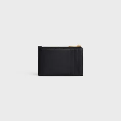 Clearance ZIPPED CARD HOLDER CUIR TRIOMPHE IN SHINY CALFSKIN Women More Lines·Cuir Triomphe | Categories·Coin And Card Holders