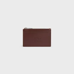 Best Zipped Card Holder in Satinated calfskin with triomphe embossed Categories·Oin And Card Holders