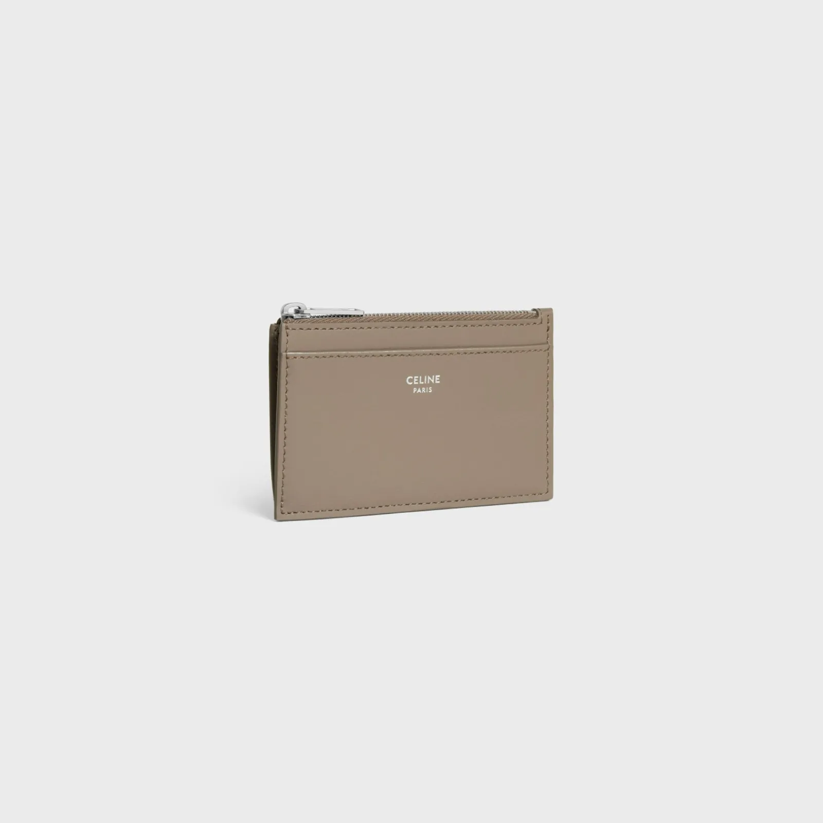 Clearance Zipped Card Holder in SHINY CALFSKIN Essentials | Categories·Oin And Card Holders