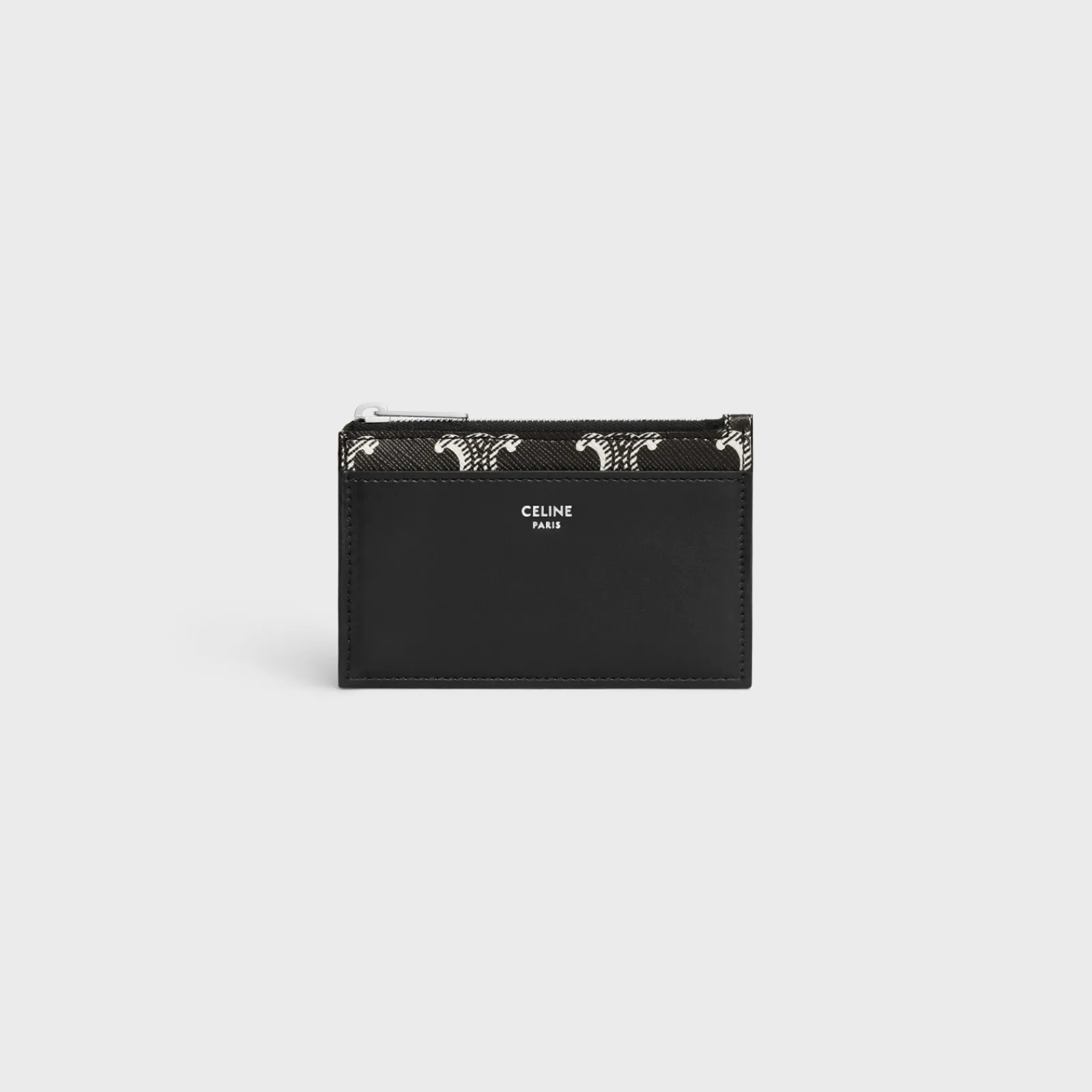 New Zipped Card Holder in Triomphe canvas two-tone and calfskin Triomphe Canvas | Categories·Oin And Card Holders