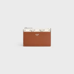 Fashion Zipped Card Holder in Triomphe Canvas AND Lambskin Triomphe Canvas | Categories·Oin And Card Holders