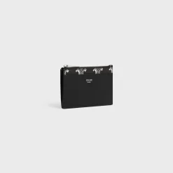 New Zipped Card Holder in Triomphe canvas two-tone and calfskin Triomphe Canvas | Categories·Oin And Card Holders