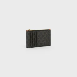 Fashion Zipped card holder in Triomphe Canvas and Lambskin Triomphe Canvas | Essentials