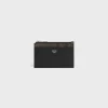 Outlet Zipped Card Holder Triomphe Canvas & Lambskin Triomphe Canvas | Essentials