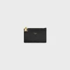 Sale ZIPPED CARD HOLDER TRIOMPHE CHARMS in GRAINED CALFSKIN Women Triomphe | Categories·Wallets