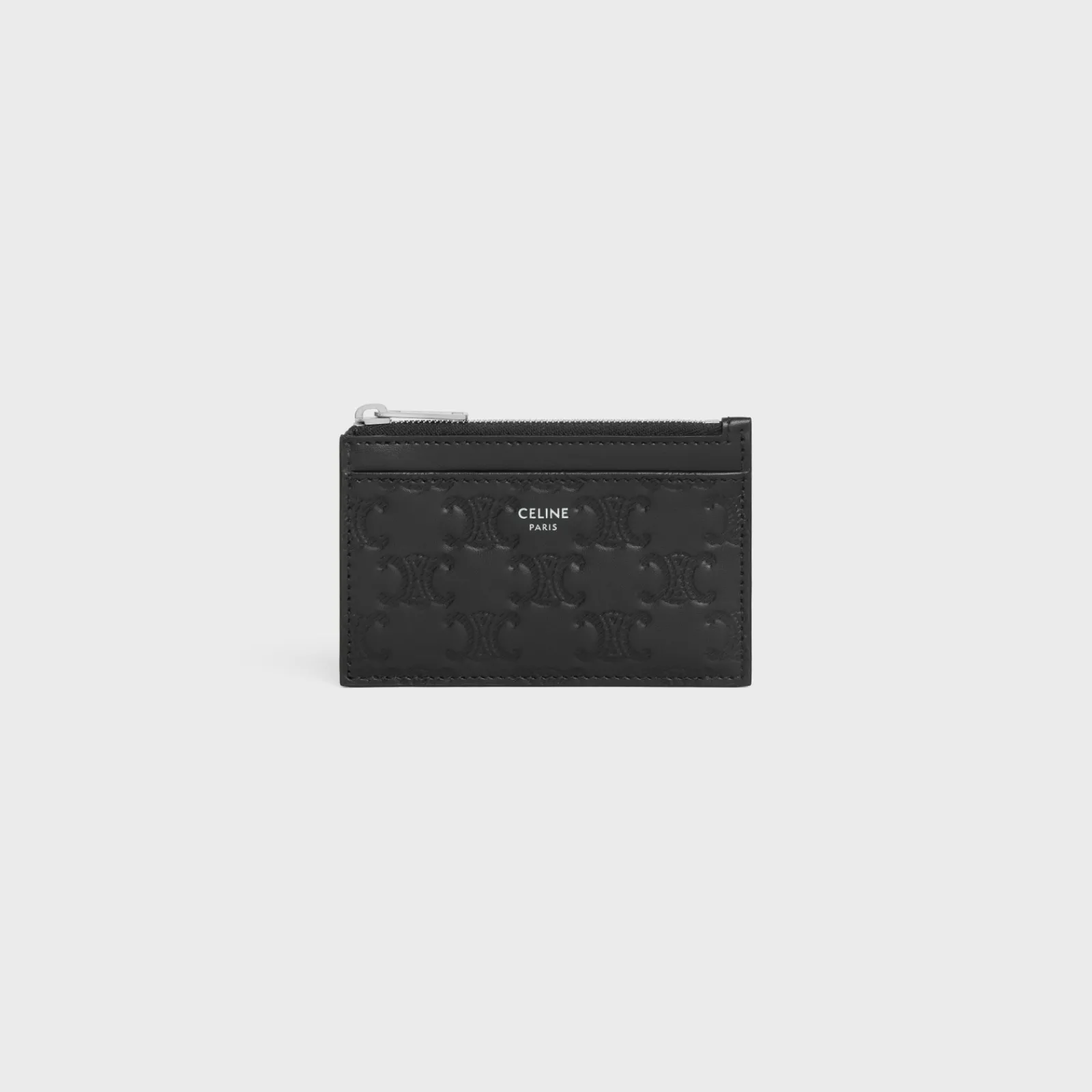 Discount Zipped Card Holder Triomphe L.Embossed Calf T.Emb Essentials | Categories·Oin And Card Holders