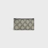 Discount Zipped Compact Card Holder TRIOMPHE CANVAS & CALFSKIN Triomphe Canvas | Categories·Oin And Card Holders