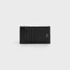 New Zipped compact card holder in Grained calfskin Essentials | Categories·Oin And Card Holders