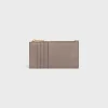 Online ZIPPED COMPACT CARD HOLDER ESSENTIALS in Grained Calfskin Women More Lines·Essentials | Categories·Coin And Card Holders