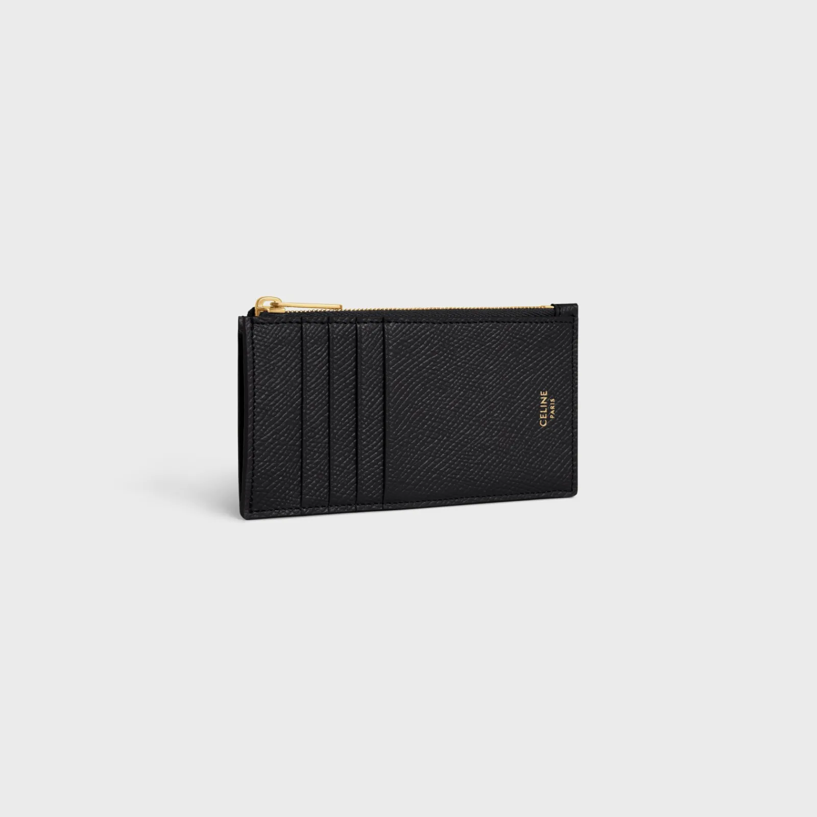 Sale ZIPPED COMPACT CARD HOLDER ESSENTIALS in Grained Calfskin Women More Lines·Essentials | Categories·Coin And Card Holders