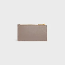 Online ZIPPED COMPACT CARD HOLDER ESSENTIALS in Grained Calfskin Women More Lines·Essentials | Categories·Coin And Card Holders